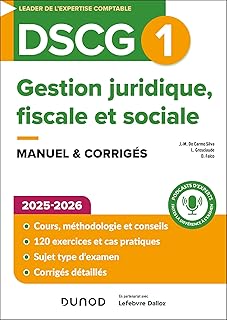 DSCG1 - Gestion juridique, fiscale et sociale - Manuel 2025-2026